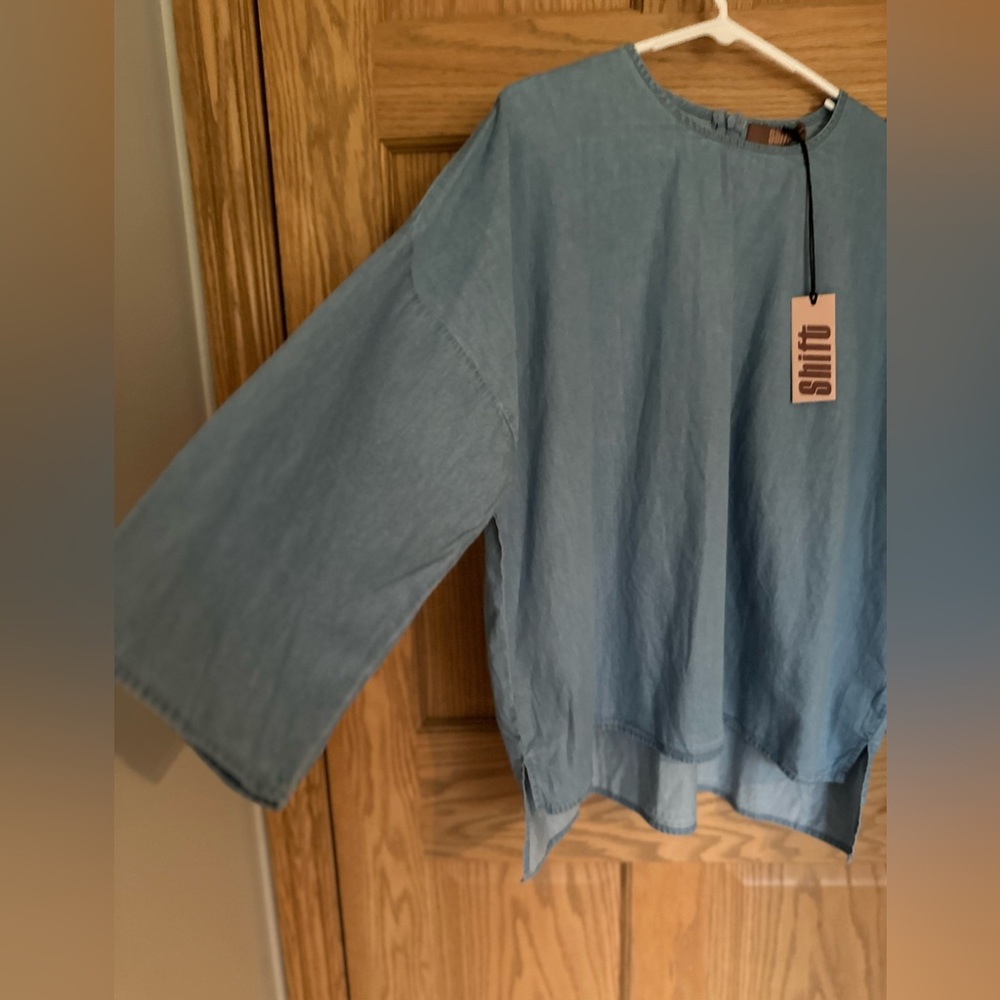 Denim Box Blouse - Picture 4 of 4